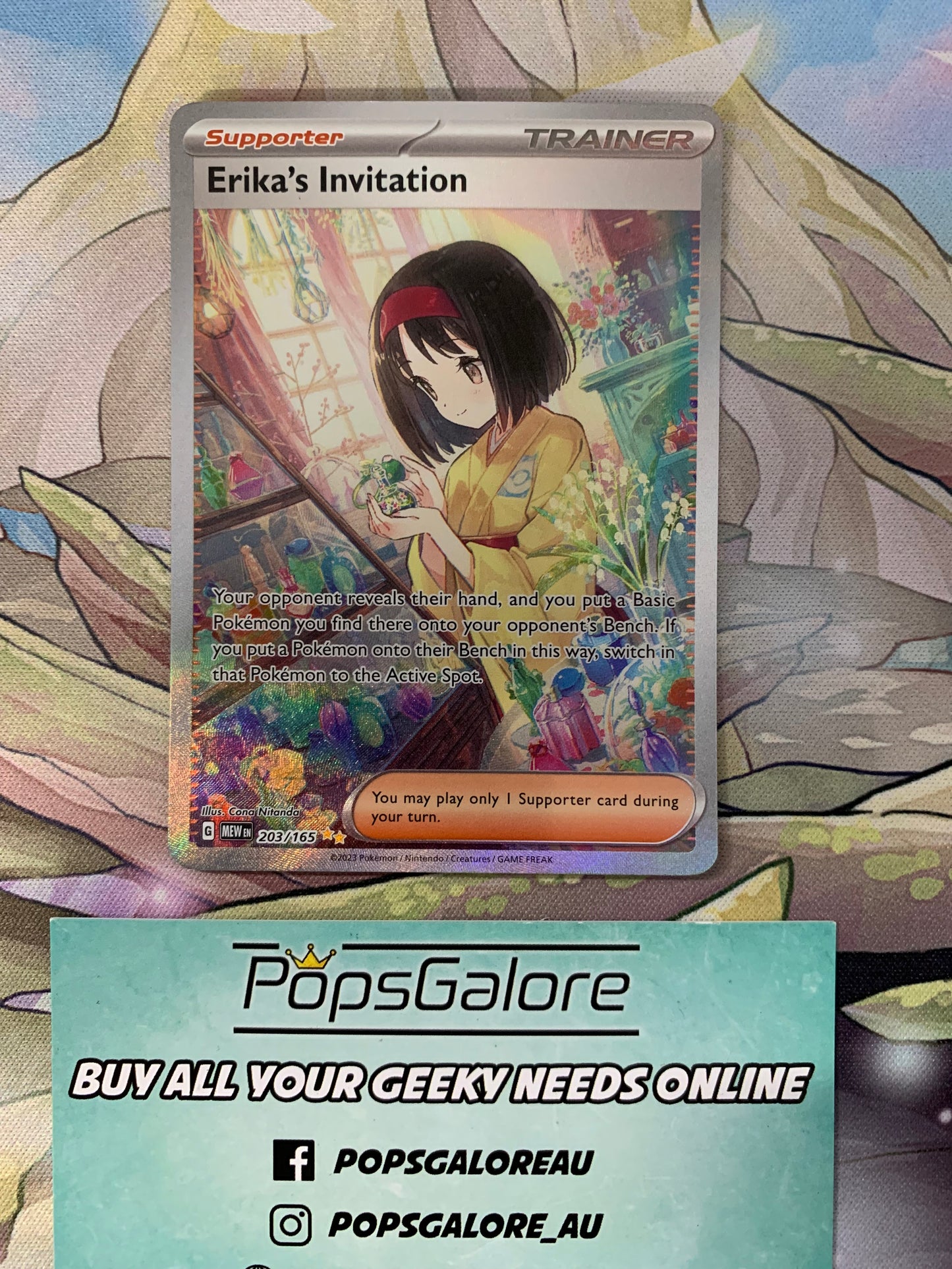 Erika's Invitation 203/165 - Pokemon TCG S&V: 151 English